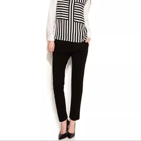 Vince Camuto Pants - Vince Camuto Straight-Leg Ponte Ankle Dress Pants